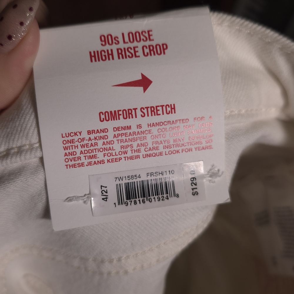Lucky Brand 90s High Rise Crop Jeans - Picture 7 of 7